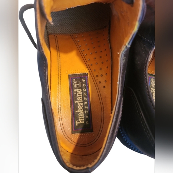 Timberland Mens Brown Leather Waterproof Lace Up Oxfords Size 8M 93076 Old Money - Picture 6 of 8
